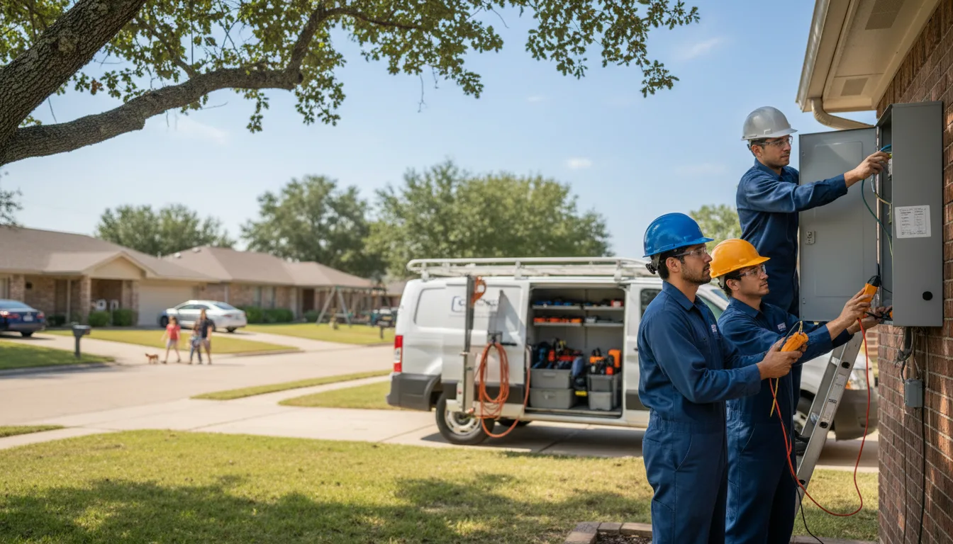 Certified electrician providing emergency electrical services in Barksdale Afb, LA